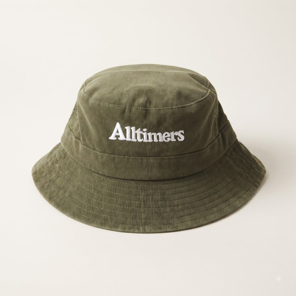 Alltimers Mens OS Streetwear Skater Gorpcore Embroidered Fishing Bucket Hat